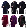 Ventes ethniques Velvets double face Taiji Taiji Saisir épaisse robe d'entraînement d'hiver doré pour hommes Femmes Arts martiaux Performance