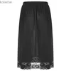 Kvinnors leggings foder kjol anti stati halv längd underskjol för klänning botten säkerhet hanfu petticoat tunna slip under yq240130