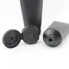 150g 200g vazio preto macio recarregável plástico tubos de loção espremer embalagens cosméticas, creme tubo parafuso tampas garrafa recipiente jbcgi