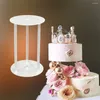 Bakeware Tools Suspension Cake Support Double-Layer Piling For Birthday With Separator Plate Baking Tool Stand