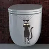 Janela adesivos para criativo caindo gato pvc espelho adesivo de parede diy arte mural decalques à prova dwaterproof água pano de fundo papel de parede quarto