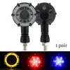 Two-color Modification Round Motorcycle Turn Signal Light Sequence Flasher Accessories LED Strips222E