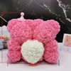 Decorative Flowers & Wreaths Creative Gift Eternal Teddy Bear Rose Valentine's Day For Girlfriend Wife Sweet Home Festival Su208Z