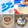 Moldes de cozimento 6 pcs moldes de bolo letras do alfabeto palavras cookie press stamp cortador fondant molde feliz aniversário decoração
