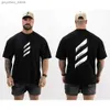 Camisetas para hombres Gimnasio de verano Camiseta para hombre Thavage Muscular 2023 Hombres CBUM Algodón Gimnasio Camiseta CBUM Fitness Joggers Camisa de algodón puro CBUM Camiseta Q240130