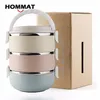 1 2 3 Layer Stainless Steel Thermo Bento Lunch Boxs Japanese Food Box Insulated Lunchbox Thermal School Food Container w Handle C241A