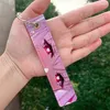 Keychains Japanese Anime Lewd Lexington Eyes Pattern Leather Keychain Strap Keyrings Hanging GiftsHolder Bag Car Wallet Trinket