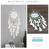 Decorative Figurines 1Pcs Handmade Dreamcatcher Indian Style Woven Wall Hanging Decoration White Wedding Party Decor