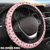 Steering Wheel Covers 38cm Diameter Dog Claw Diving Material Car Cover Rubber Strawberry Print Handle Decoration Accessories