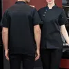 Altro Abbigliamento Hotel Ristorante Maniche corte Donna Cucina Chef Top Uniforme Giacca Abbigliamento Asciutto Cucina unisex Corta Camicia da lavoro da uomo