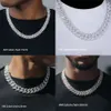 18k Real Gold Plating vervaagt niet Vvs d Kleur ketting 8mm 10mm 12mm Hip Hop Moissanite Cubaanse Link Mannen