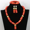 Perles de corail africain nigérian pour femmes, ensemble de bijoux de perles de corail de mariage, nouveaux ensembles de bijoux, livraison gratuite Cnr448