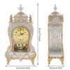 Desk Alarm Clock Vintage Clock Classical Royalty Sitting Room TV Cabinet Desk Imperial Furnishing Creative Sit Pendulum Clock Y200164J