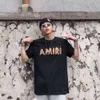 lyx flamma amari kläder tshirt amirl tryck kvinnor amirlies designer mode am tees am amis stil 9ssh imiri brinnande brev amiiri män tema kort ärm Hig