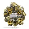 装飾的な花の花輪ヒマワリのシミュレーションガーランドウェルカムドアサインワールドビービーリーズ人工吊りペンダントウェディングD DHOB8
