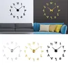 Wandklok 3D Arabische cijfers Spiegelstickers Mute Watch DIY voor thuis Decor256h