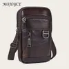 Hommes en cuir taille sacs hommes mode Vintage voyage petit bandoulière sacs à bandoulière multifonctionnel poche téléphone portable ceinture sac 240125