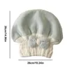 Handduk Bambu hår wrap bowknot hatt kepsning förtjockar motorhuv för kvinnor badrumstillbehör fast färg