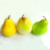10pcs 9 5cm 8cm Mix Color High Imitation Fake Artificial Pear Fruit Model&artificial Plastic Simulated Frui Party Decoration216t