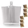 Hagon PRO Poncho jetable pour adulte avec capuche à cordon (lot de 10) Ensemble familial imperméable jetable d'urgence, adapté aux adultes, couleur transparente 43