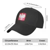 Ball Caps Gepersonaliseerde Wapenschild Polen Baseball Cap Mannen Vrouwen Ademende Poolse Vlag Papa Hoed Outdoor