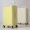 Suitcases 24"26"28"30 Inch Front Opening Rolling Luggage Ultra Light Wear-resistant Multifunctional Universal Wheel Boarding Suitcase