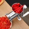 Mills Manual Meat Grinder with Aluminum Blades Heavy Duty Powerful Suction Base for Home Use Fast and Effortless for All Meats