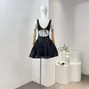 Ummer férias mulheres mini vestidos nova chegada 2024 s vestidos pretos sem mangas vestidos de grife para roupas femininas stylefz0044