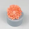 Baking Moulds HC0442 PRZY Molds Silicone 3D Dahlia Flower Wedding Birthday Valentine's Day Soap Candle Mold Clay Resin