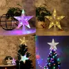 Julgran topper Led Light Up Star Tree Home Party Xmas Ornament Decor Christmas Ornaments Decorations13142