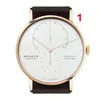 selling watch one piece quartz two hands half watch alloy stainless steel watch nomos22499