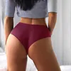 Diğer Külot Bzel Seksi Kadınlar İpek Yüksek Bel Damlı İç Giyim Kadın Tangalar Tangas Moda Lady Lingerie Temptation G-String YQ240130