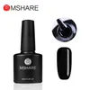 MSHARE 250 ml schwarz-weiße Nagelfarbe, milchig-weißer Gel-Nagellack, semi-permanenter Lack, Soak-Off-UV-LED-Nägel, 240127