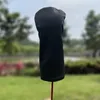 Black Golf Wood Cover Driver Fairway Hybrid Waterproof Protector Set PU Leather Soft Durable head Covers Rapid delivery 240122