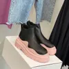 Kurzer Martin Designer Botega Boot Botteega High Chelsea Venetas Stiefel Damen Herbst Neues Echtes Leder Dicke Sohle Mittellang TI8O