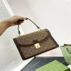 TZ Women Fashion Fashion Flap Bag Bags Ophidia Series Handbags Designers Gold-Lote Metal Hardware Crossbody Bag Vintage Small Sho191V