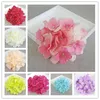 18CM 7 1 hortensia artificial cabeza de flor de seda decorativa para arco de pared de boda DIY flor para el cabello accesorio de decoración del hogar pr217z