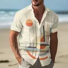 Men's Casual Shirts Man'S Hawaiian Shirt Fun Colorful Short Sleeve Button Up Tropical Holiday Beach Print Camisas Hawaiana Para Hombre