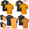 New F1 racing suit men's short sleeve lapel POLO shirt plus size customized team quick-drying clothes.
