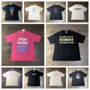 Vetements Mens Tshirt Czarna biała bawełniana koszulka z łatką pocztą designerskie koszule tee tee mężczyźni kobiety streetwear a6