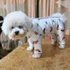 Apparel Winter Pet Clothes Dog Printed Jumpsuits For Small Dog Warm Coat Soft Velvet Dog Pyjamas Puppy Hoodie Chihuahua Poodle