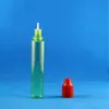 100 Pieces 30ML Plastic Dropper Bottle GREEN COLOR Highly transparent With Double Proof Caps Child Safety Thief Safe long nipples Xvjpr Sdsd