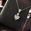 collana per donna diamante argento 925 per uomo placcato oro 18 carati designer per donna T0P marchio di qualità designer diamante cristallo regalo squisito 009