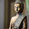 Buddha -statyer Thailand Sculpture Home Decor Office Desk Ornaments Vintage Gift Figur Hindu Site Fengshui 240123
