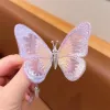 Hair Accessories 1PCS Moving Wings Butterfly Hairpin Gauze Gradient Color Hairgrip Pearl Big Clipd Diy Sweet Kids Headwear ZZ