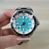 Superp mens watches A17376211L2A1 44mm Stainless 300 meters waterproof Ceramic Blue dial Stainless ETA 2824 Movement Automatic mec2291