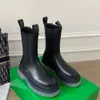 22cm Botega Designer 16cm Boot b Botteega Green Venetas Nouvelles bottes 10cm Version haute Couple Tube Grande cheminée à fond épais X29X