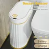 Atık Baslet Dar Akıllı Döküm Banyo Çöp Kutusu Tuvalet Çöp Kovası Çöp Kutusu Otomatik Sensör Çöp Kutusu Mutfak Aksesuarları 240119