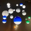 Lâmpadas pendentes Nordic Gradiente Colorido Luz Bola De Vidro LED Lâmpada Pendurada Jantar Quarto Restaurante Moderno Criativo Balão Suspensão