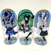 Chaveiros Jogo Genshin Impact Stand Figuras Acrílicas Xiao Venti Ayato Tartaglia Navalha Kaeya Scaramouche Diluc Modelo Placa Decoração de Mesa